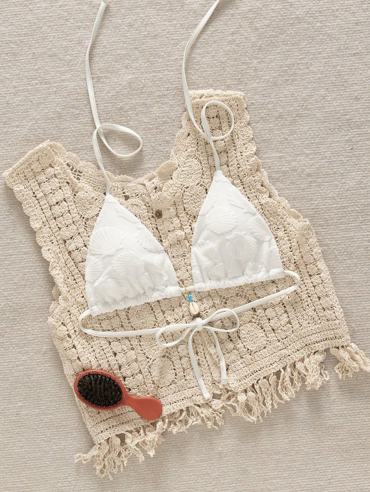 Damen Triangel-Bikini mit maritimem Sternenmuster Drune
