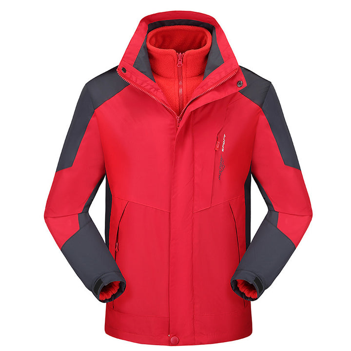 Damen vielseitige Outdoorjacke mit abnehmbarer Fleece‑Innenjacke und winddichter Softshell‑Hülle Drune