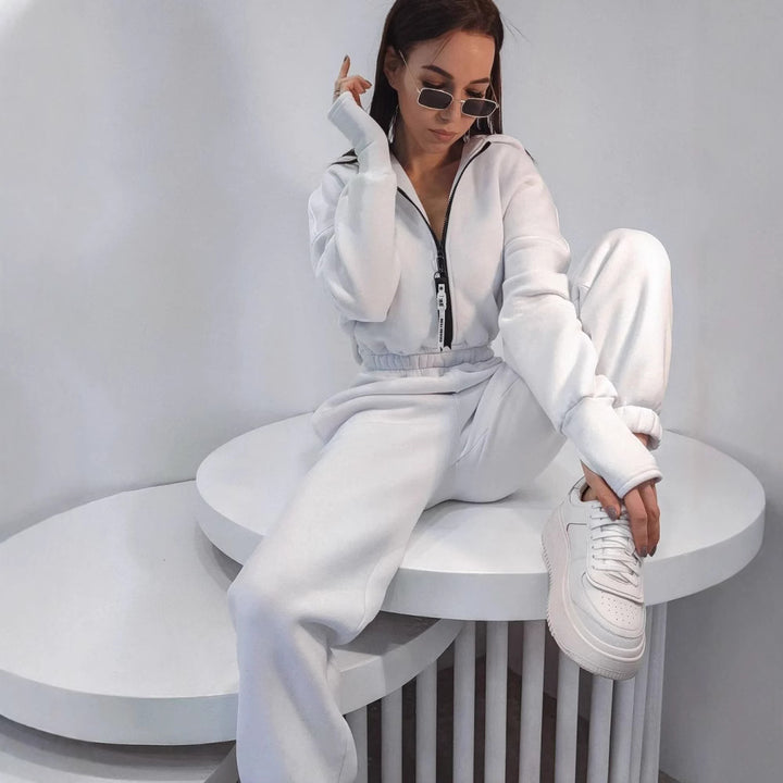 Damen Sportanzug mit stylischen Details und elastischem Bund Drune