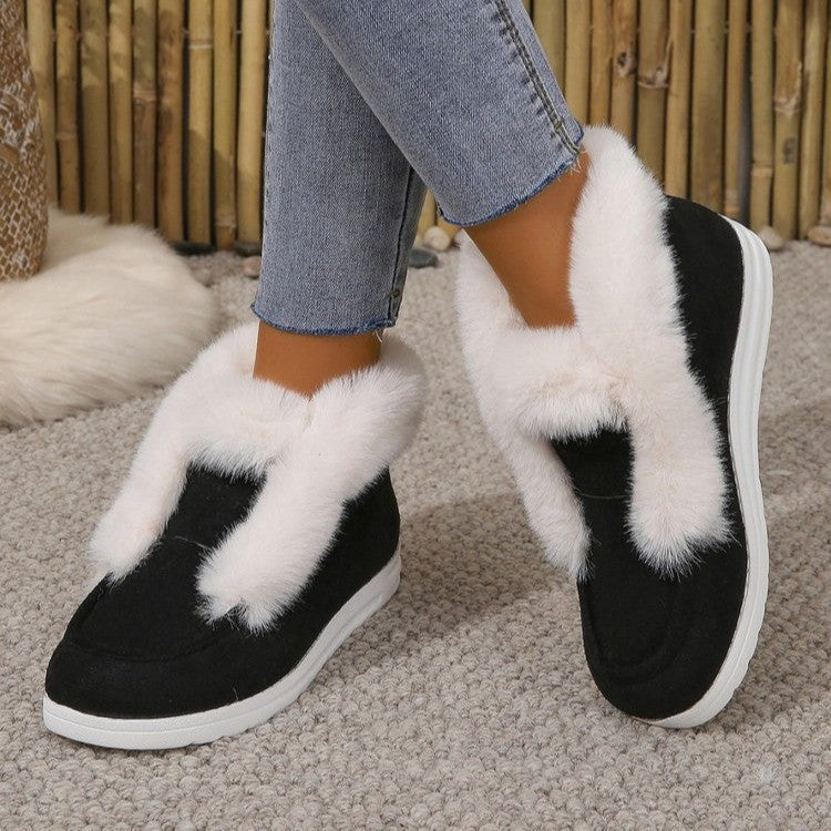 Damen Fleecegefütterte Freizeitschuhe mit bequemem Schnitt und rutschfester Sohle Drune