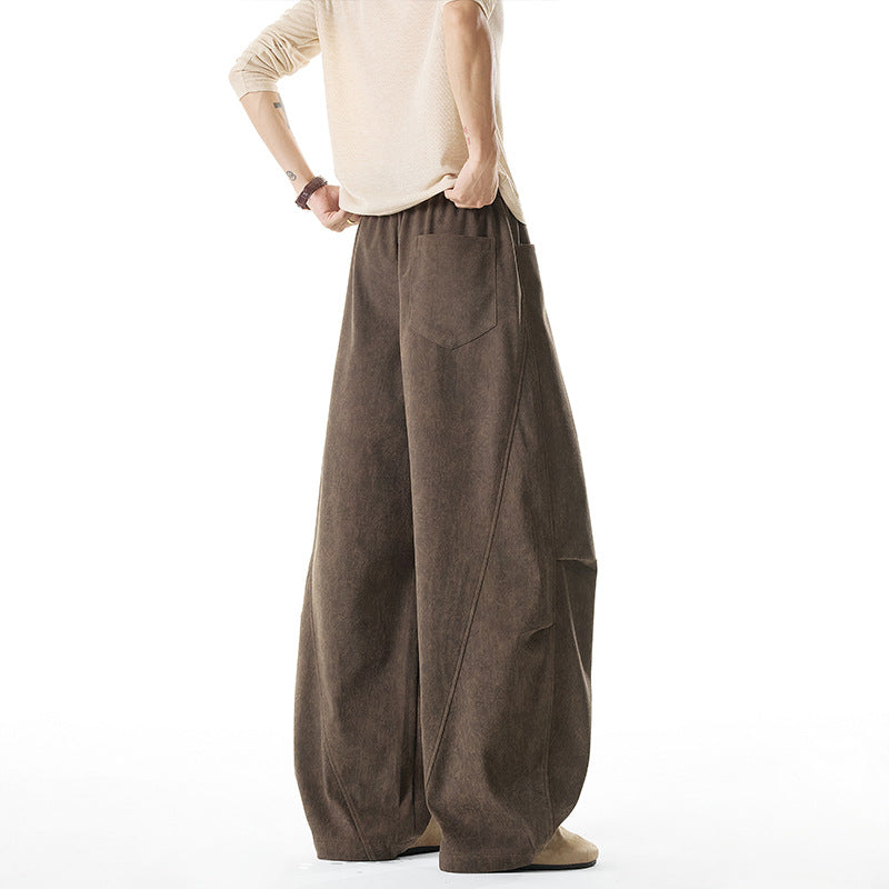 Damen Lässige und weite Stoffhose Drune