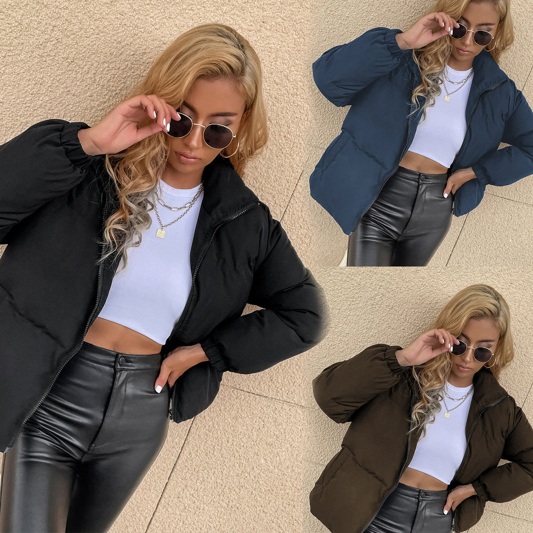 Damen leichte Steppjacke im sportlichen Look mit praktischem Reißverschluss Drune