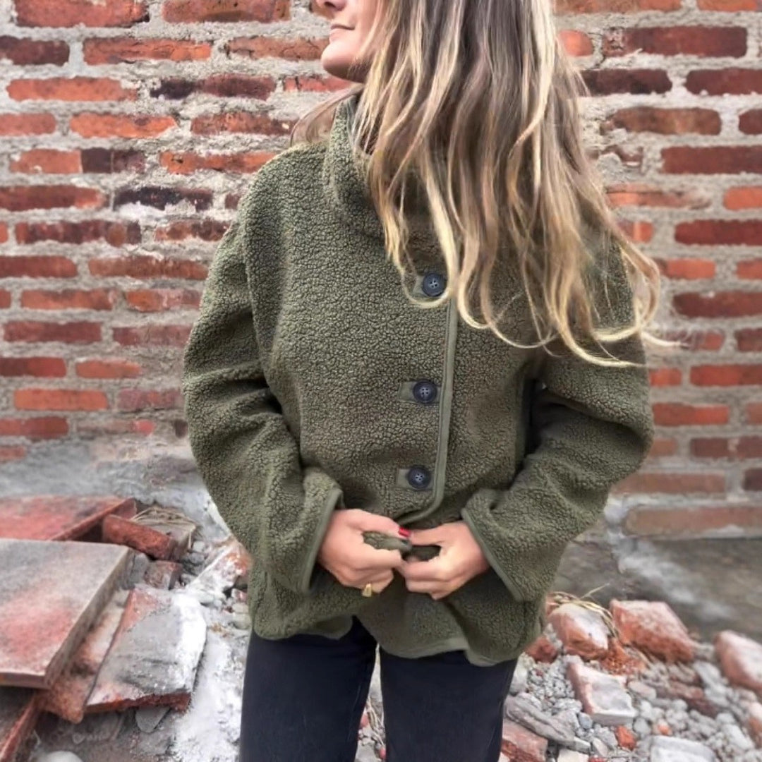Damen lockere Fleecejacke Drune