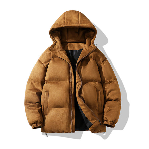 Herren -isolierte Kapuzen-Puffer-Parka mit wasserabweisendem Außenmaterial und fleecegefüttertem Innenraum Drune