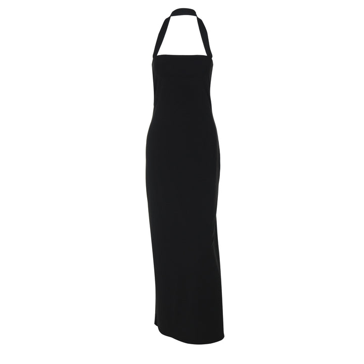 Damen Elegantes Maxikleid mit Halterneck und figurbetontem Schnitt Drune