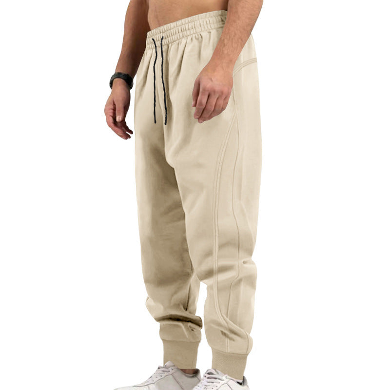 Herren sportliche Jogginghose mit elastischem Bund und Taschen Drune