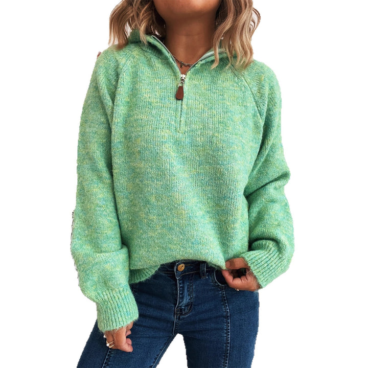 Damen Pullover mit Kapuze und Reißverschluss Drune