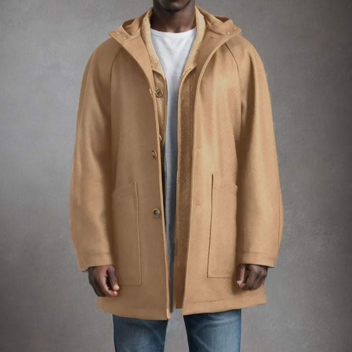 Herren praktische und elegante Softshell-Jacke mit Kapuze Drune