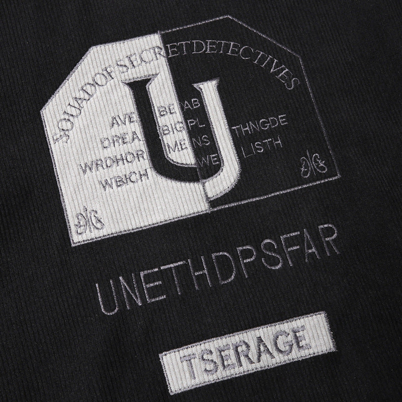Herren Modische Bomberjacke mit Stickerei Drune