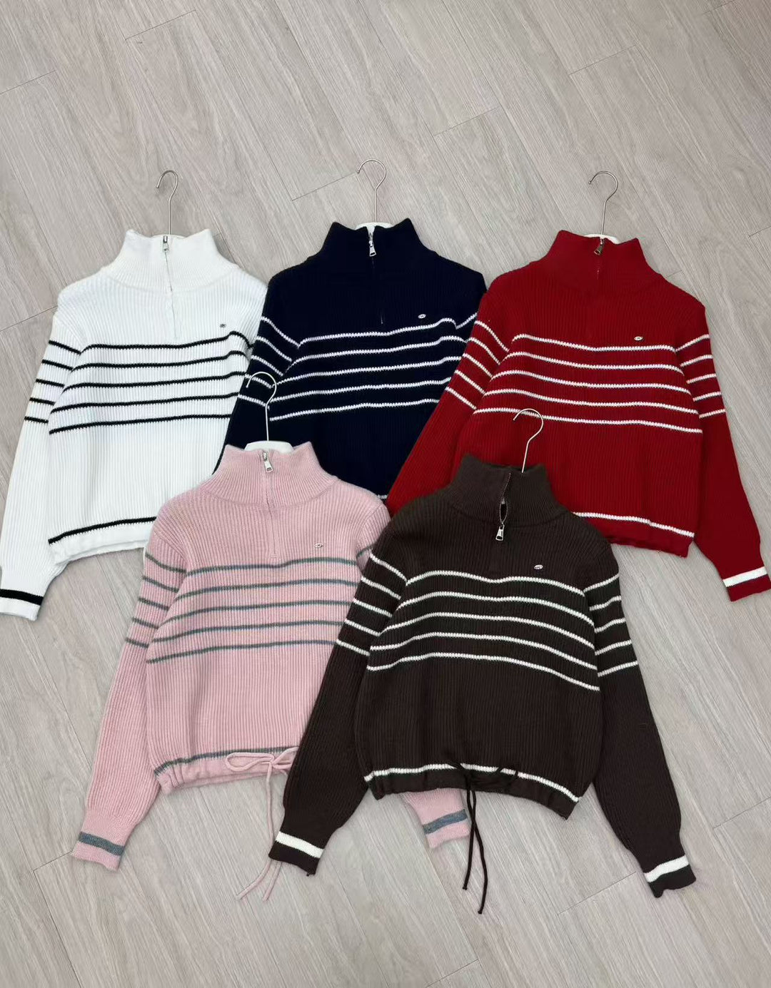 Damen Gemusterter Oversized Pullover Drune