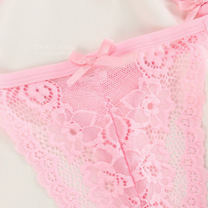 Damen verführerisches Spitzen-Corso-Set mit elastischen Riemen und zarten Details Drune