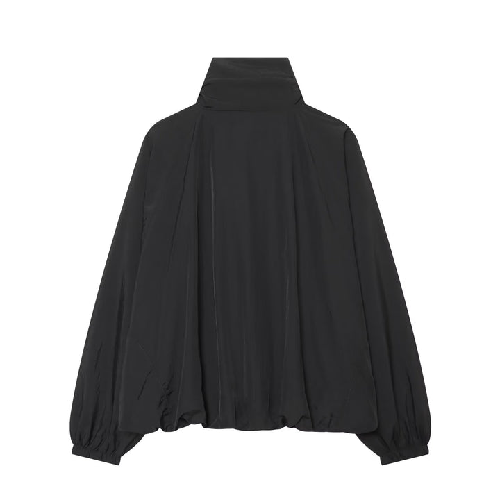 Damen Leichte wattierte Windjacke mit Stehkragen und Polka‑Dot‑Print Drune