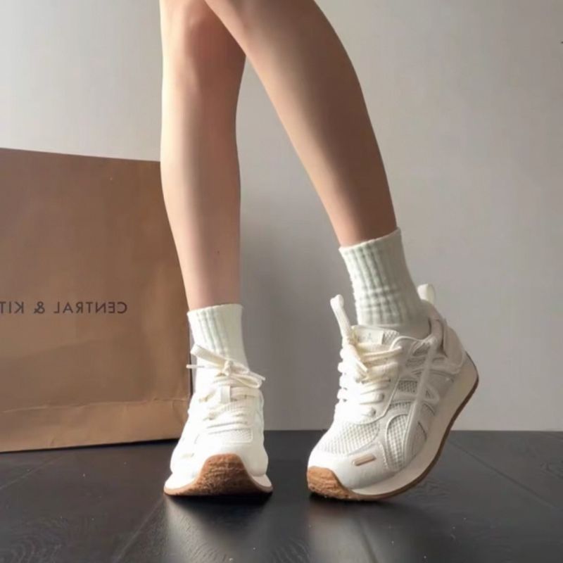 Damen Leichte Freizeit‑Sneaker mit Netzstruktur, stoßdämpfender EVA‑Zwischensohle und Overlay‑Design Drune
