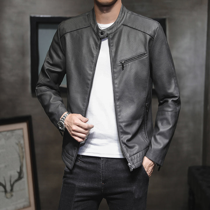 Herren Modische Kunstlederjacke Drune 1788321727