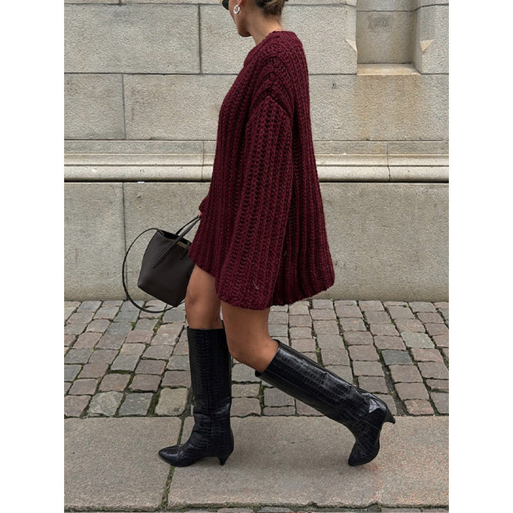 Damen Oversized Strickpullover Drune