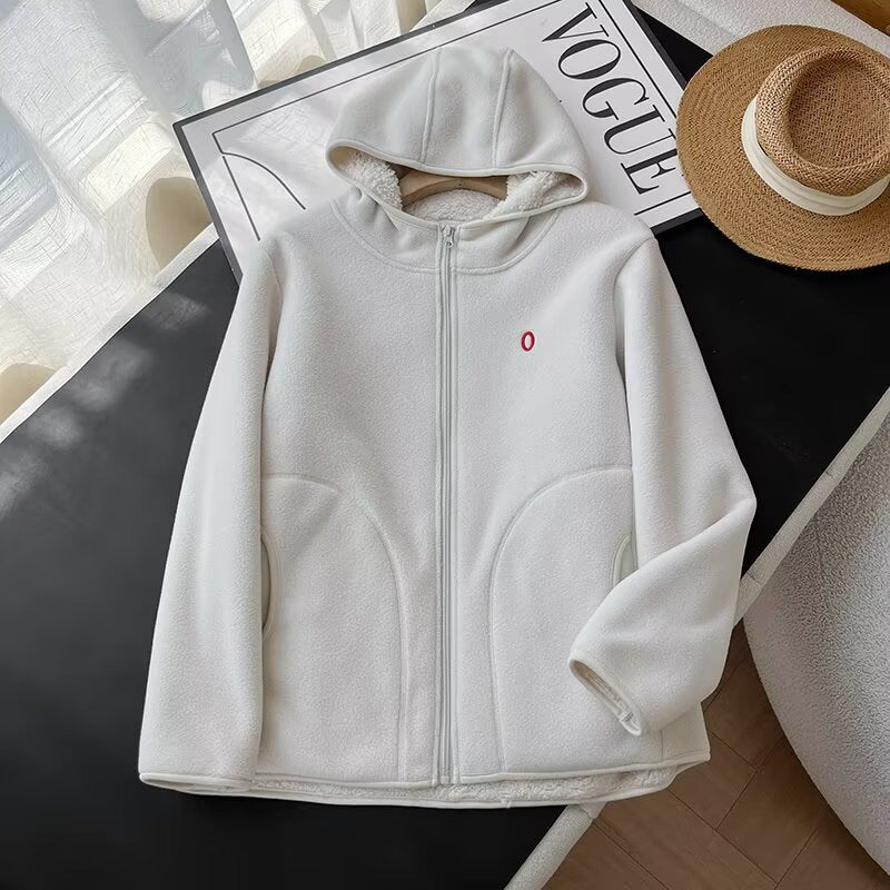 Damen warme Fleecejacke mit kuscheligem Innenfutter Drune
