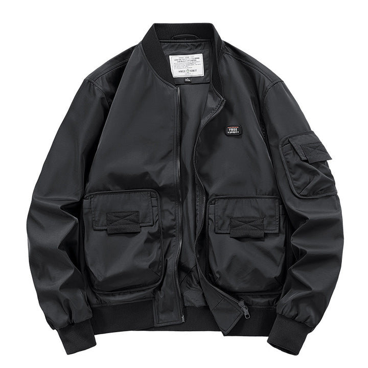 Men's  rugged multi-pocket nylon bomber jacket Drune