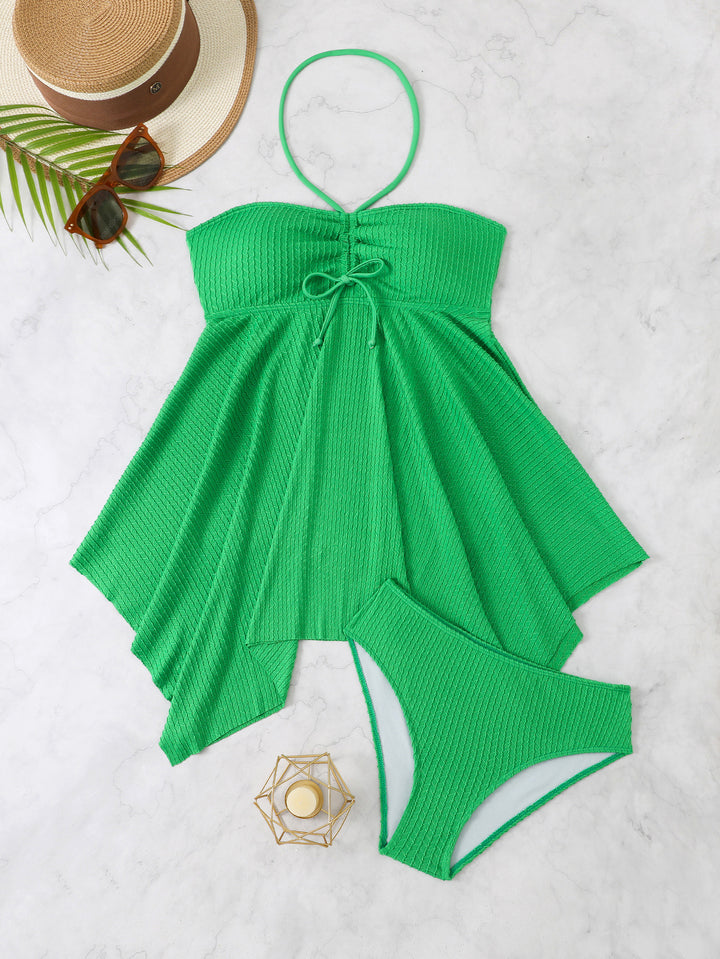 Damen Tankini mit lässigem Oberteil und modischem Rock Drune