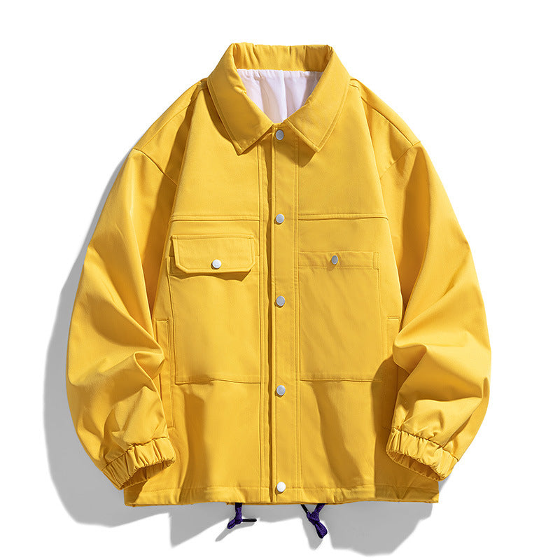 Herren Kunstvelours‑Bomberjacke im Oversize‑Boxy‑Cut mit Zwei‑Wege‑Reißverschluss & elastischem Saum Drune