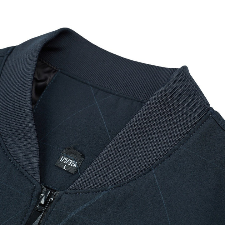 Herren elegante leichte Übergangsjacke mit modernem Stehkragen und atmungsaktiven Eigenschaften Drune