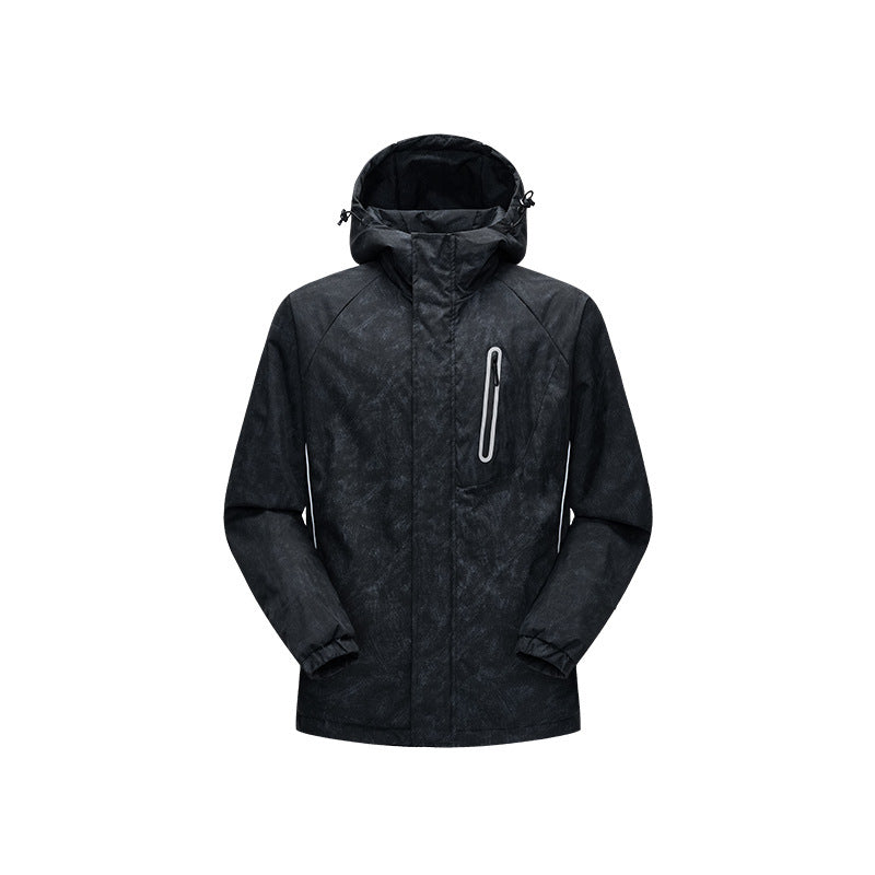 Herren Technische Regenjacke mit verschweißten Nähten und reflektierenden Details Drune