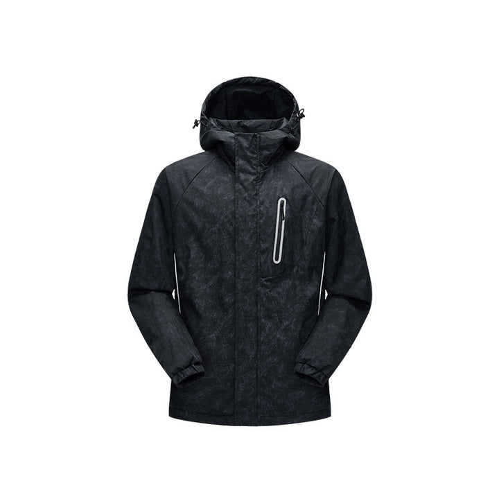 Herren Technische Regenjacke mit verschweißten Nähten und reflektierenden Details Drune