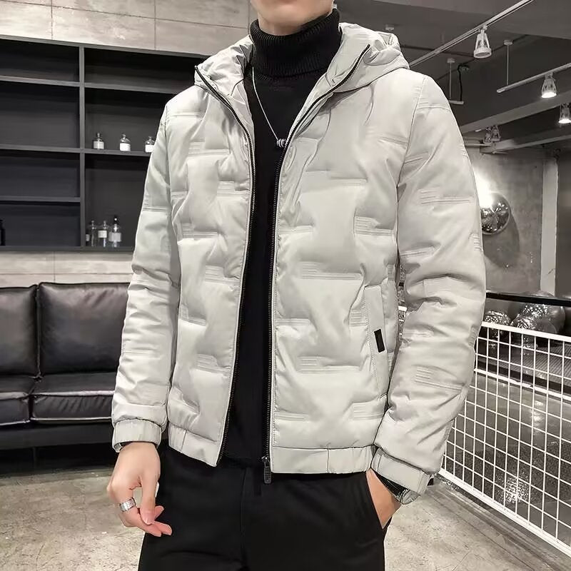 Herren Wattierte Steppjacke mit Kapuze Drune