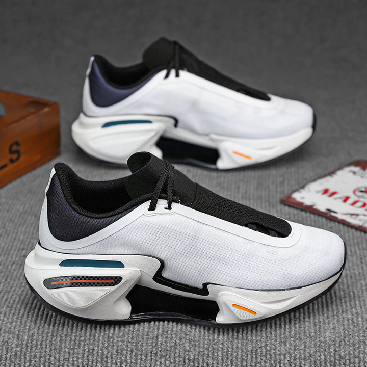 Herren moderne Sneaker mit skulpturierter Plateau-Performancesohle, nahtlosem Strickschaft und integrierter Fersenstütze Drune