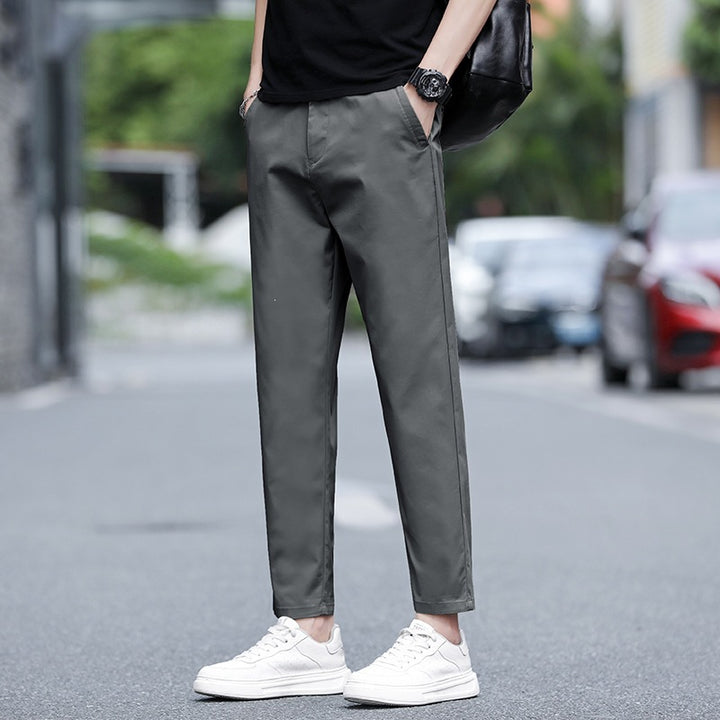 Herren Modische Chino-Hose mit elastischem Bund Drune