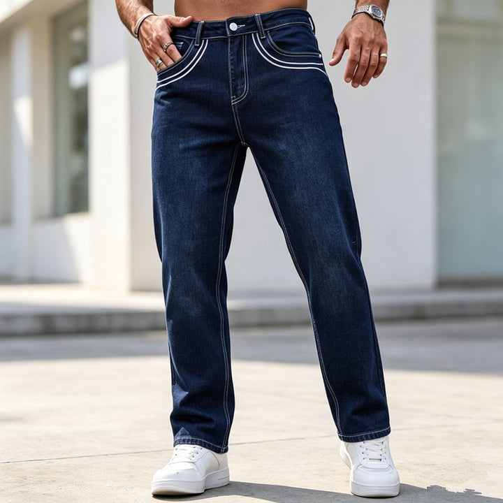 Herren Hochwertige Denim-Jeans Drune