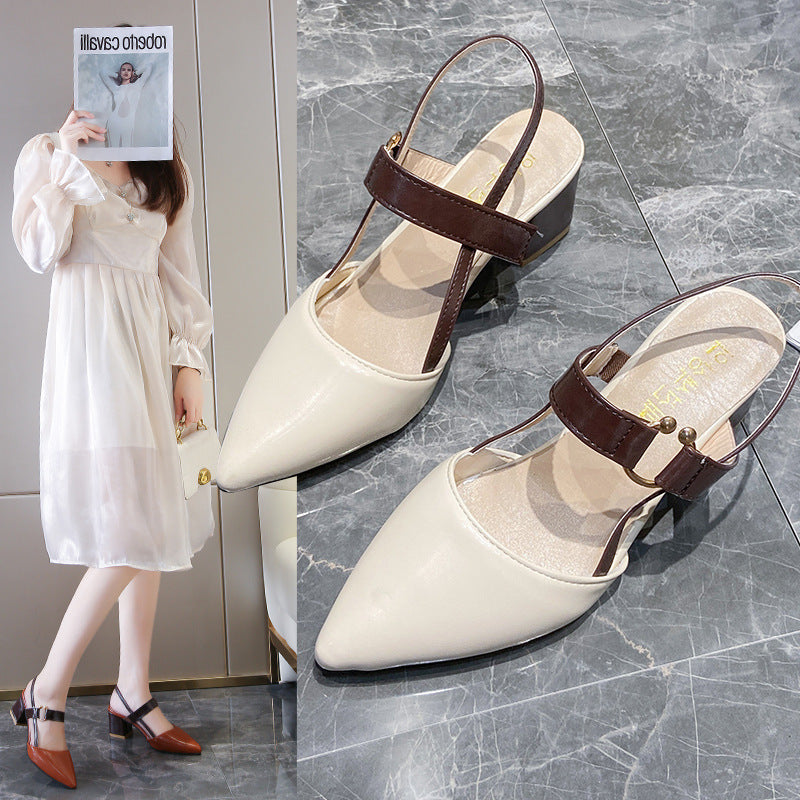 Damen Slingback-Pumps mit modischem Schmuckverschluss Drune