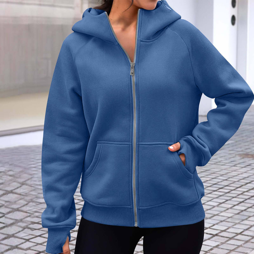 Damen gemütlicher und stilvoller Zip-Hoodie Drune