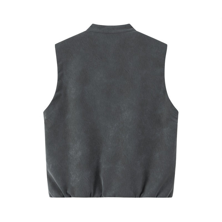 Herren Stylische Lederweste Drune