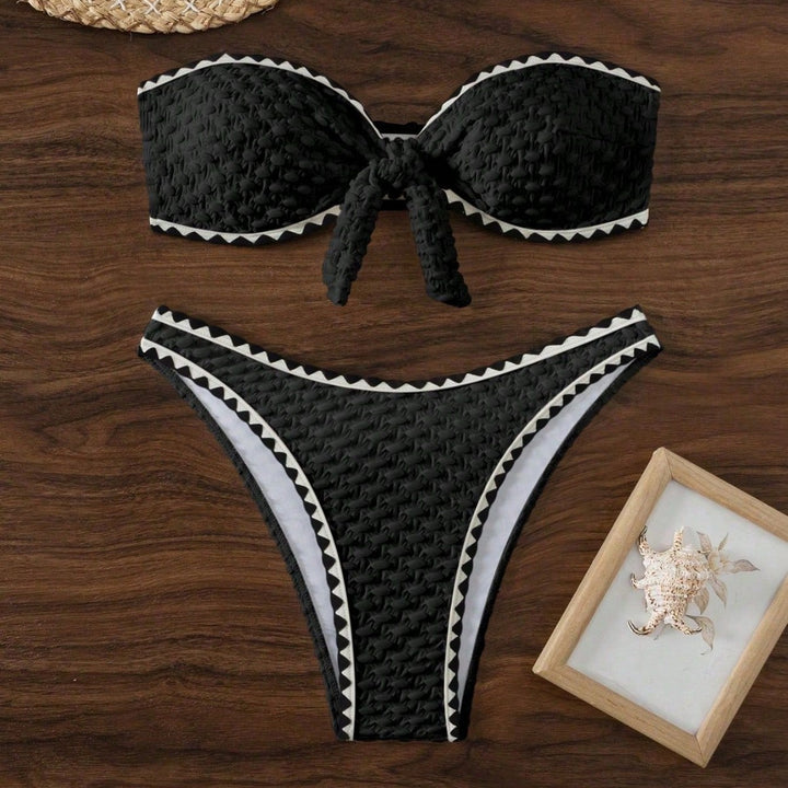 Damen Bandeau Bikinis mit einzigartiger Struktur Drune
