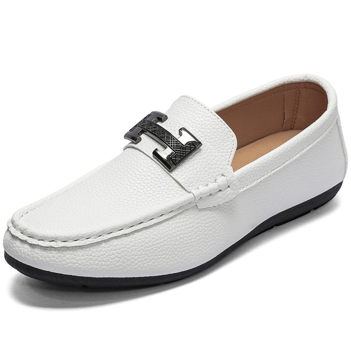 Herren Elegante Mokassins mit Metallverschluss