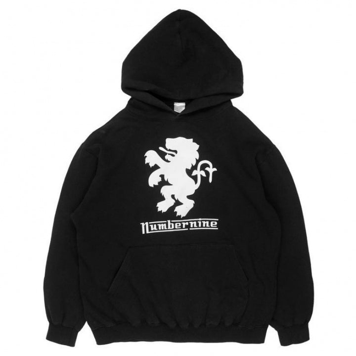 Unisex nan Kapuzensweatshirt mit Used-Frontdruck und Kängurutasche Drune