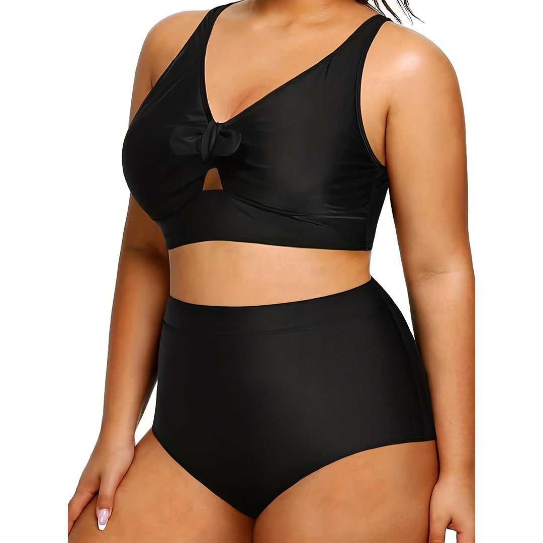 Damen Hochtailliertes Bikini-Set mit modischem Cut-Out Drune