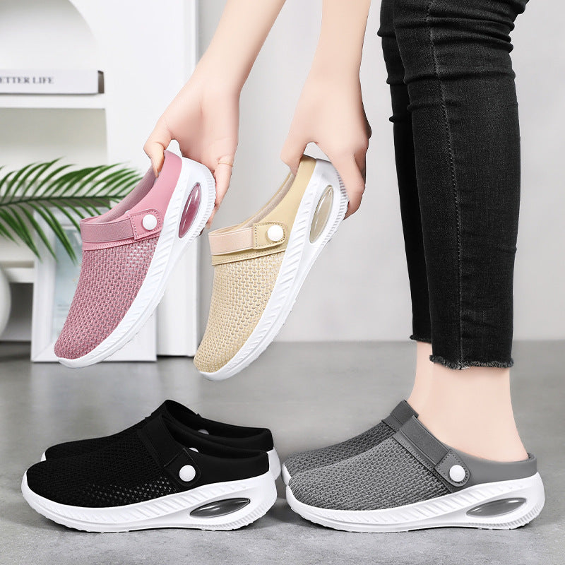 Damen Leichte Clogs mit atmungsaktivem Obermaterial und flexiblem Fußbett Drune