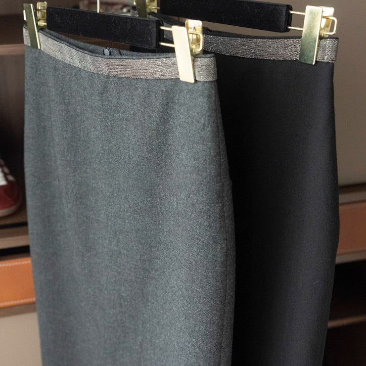 Damen Eleganter Bleistiftrock aus hochwertigem Material Drune