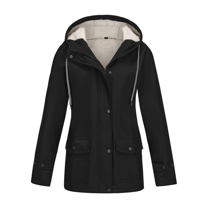 Damen Modische Outdoor-Jacke mit Fleece-Futter