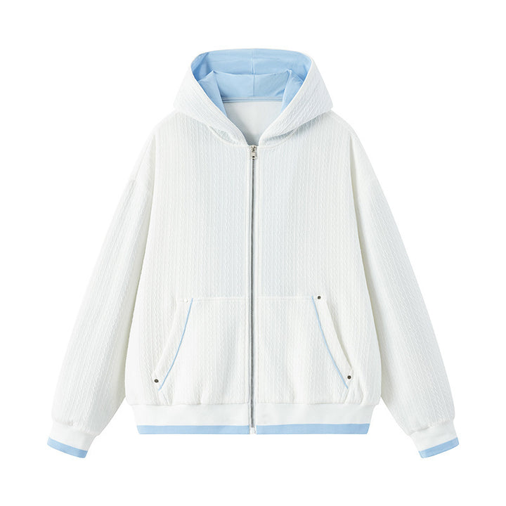 Damen Bequeme und modische Kapuzenjacke Drune
