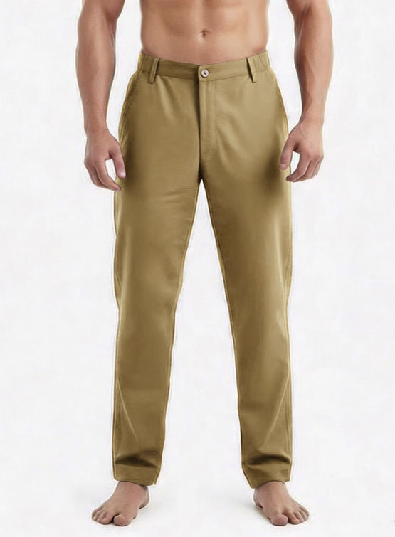 Herren Relaxed-Fit Loungehose in Chino‑Optik mit Komfortbund Drune