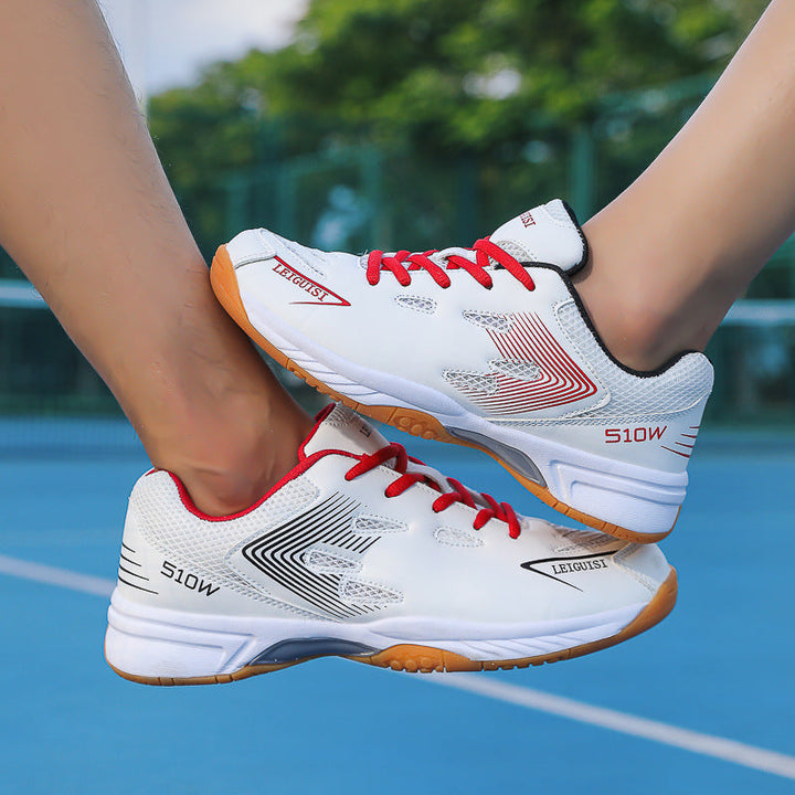 Damen Badmintonschuhe mit rutschfester Sohle und stoßdämpfender Dämpfung Drune