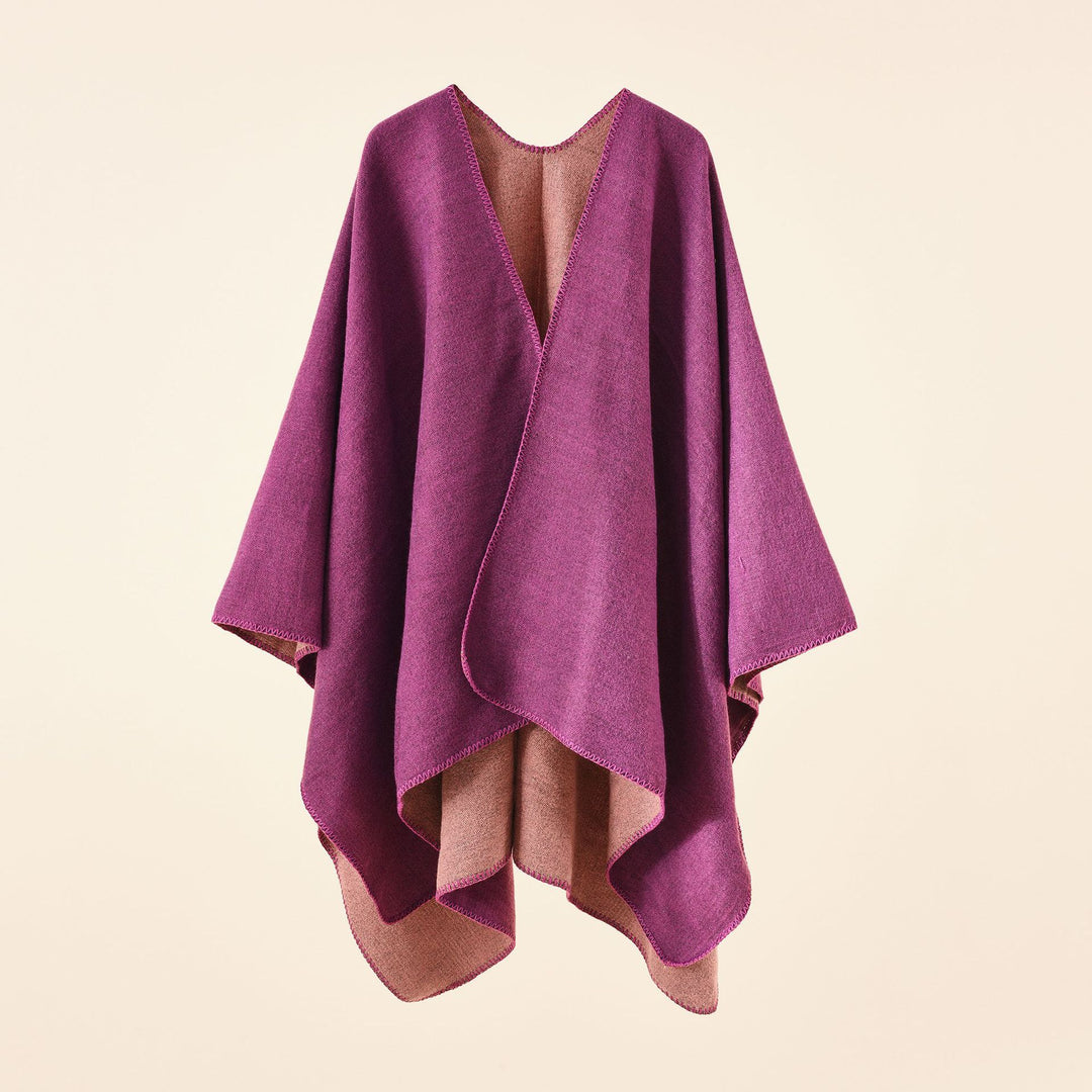 Damen Strickponcho mit asymmetrischem Schnitt und hoher Warmhaltefunktion Drune