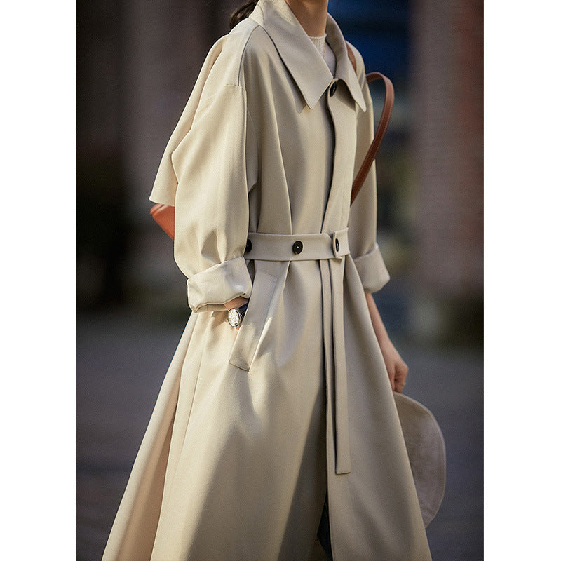 Damen Elegant geschnittener Trenchcoat Drune