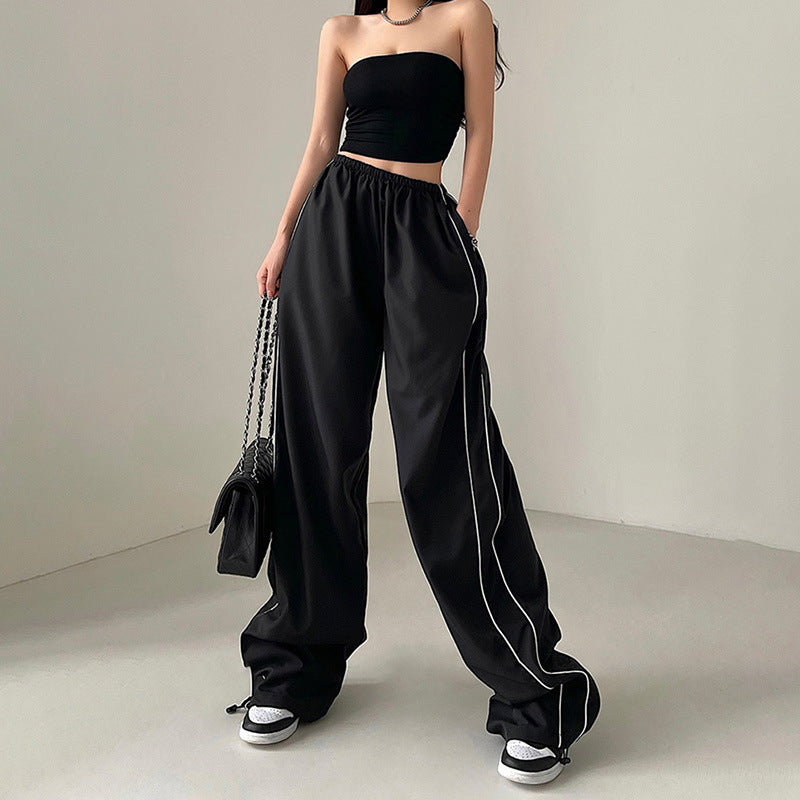 Damen Bequeme Sporthose mit elastischem Bund Drune