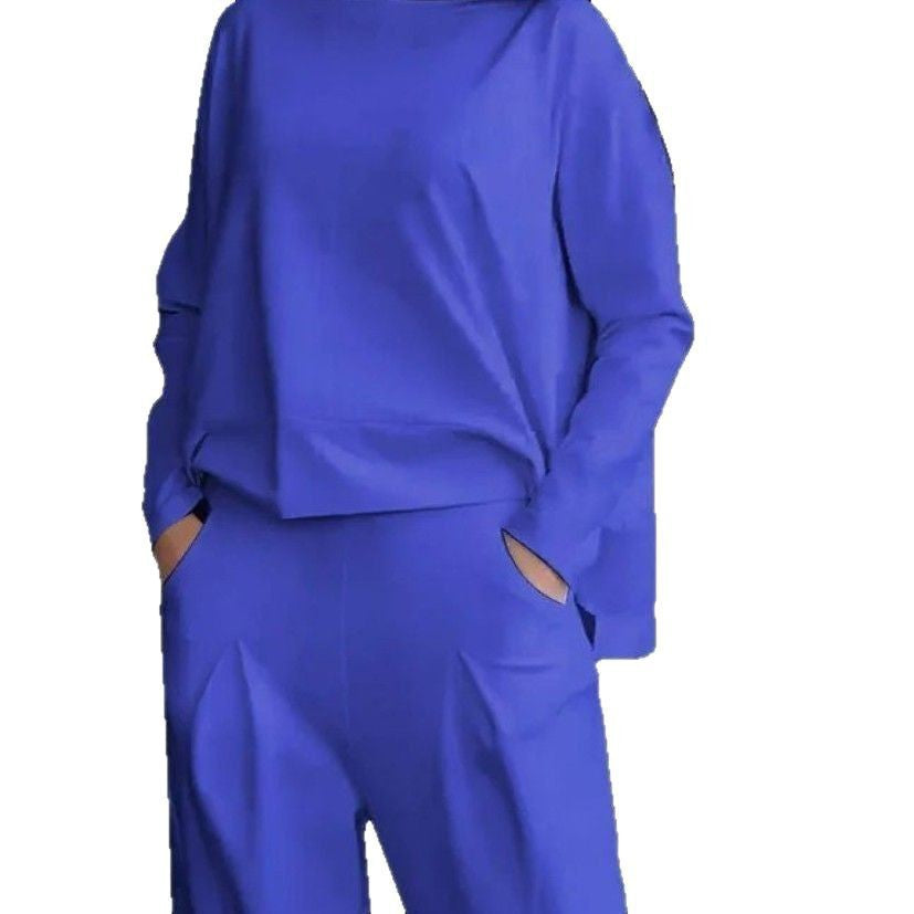 Damen Bequemes Freizeit-Set mit weitem Schnitt und Taschen Drune
