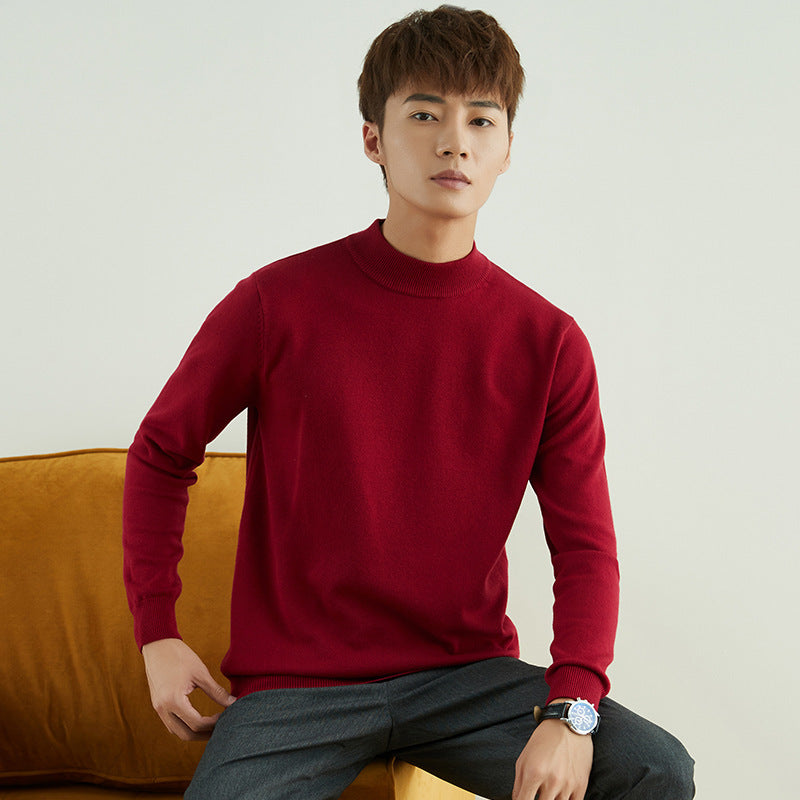 Herren Halbhoher Rollkragenpullover aus Feinstrick mit schmaler Passform Drune