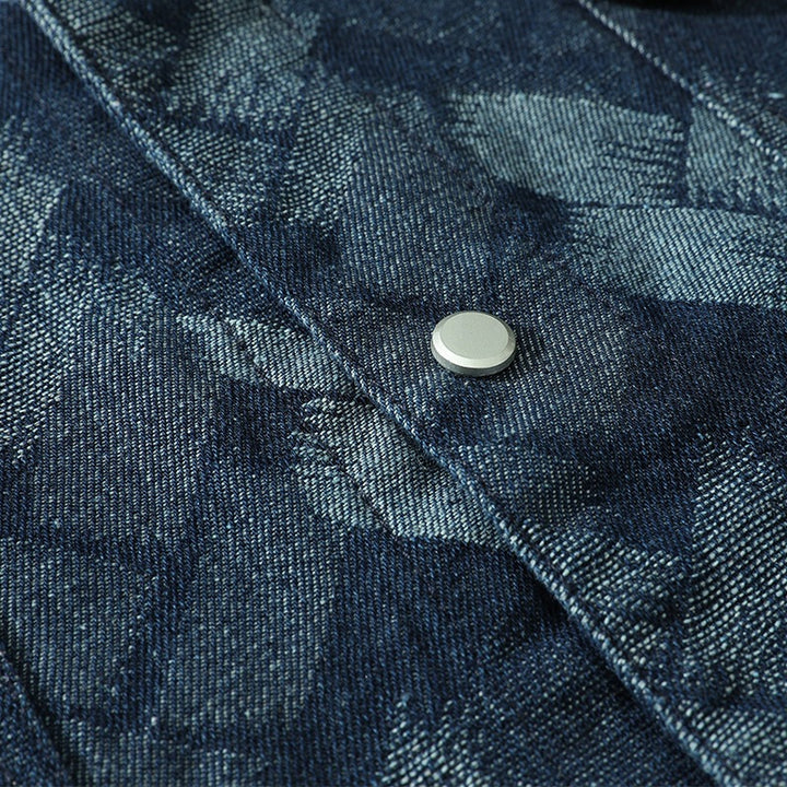 Herren Modische Denim-Jacke Drune