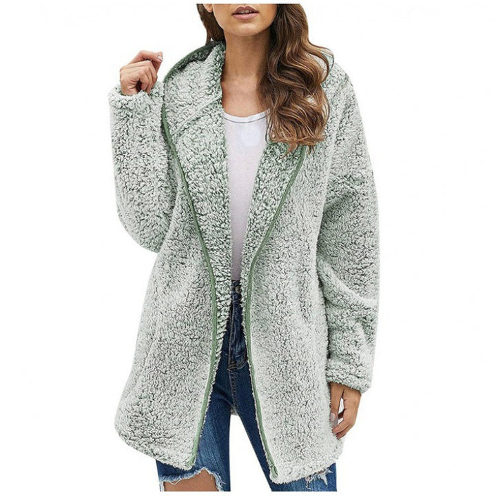 Damen kuschelige Fleecejacke mit weitem Schnitt und hochwertiger Verarbeitung Drune
